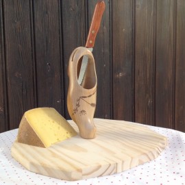 plateau avec sabot bois